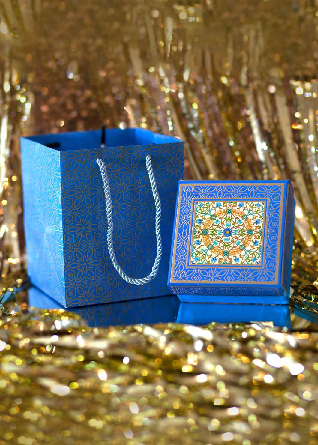 Gold Pattern with Floral Design