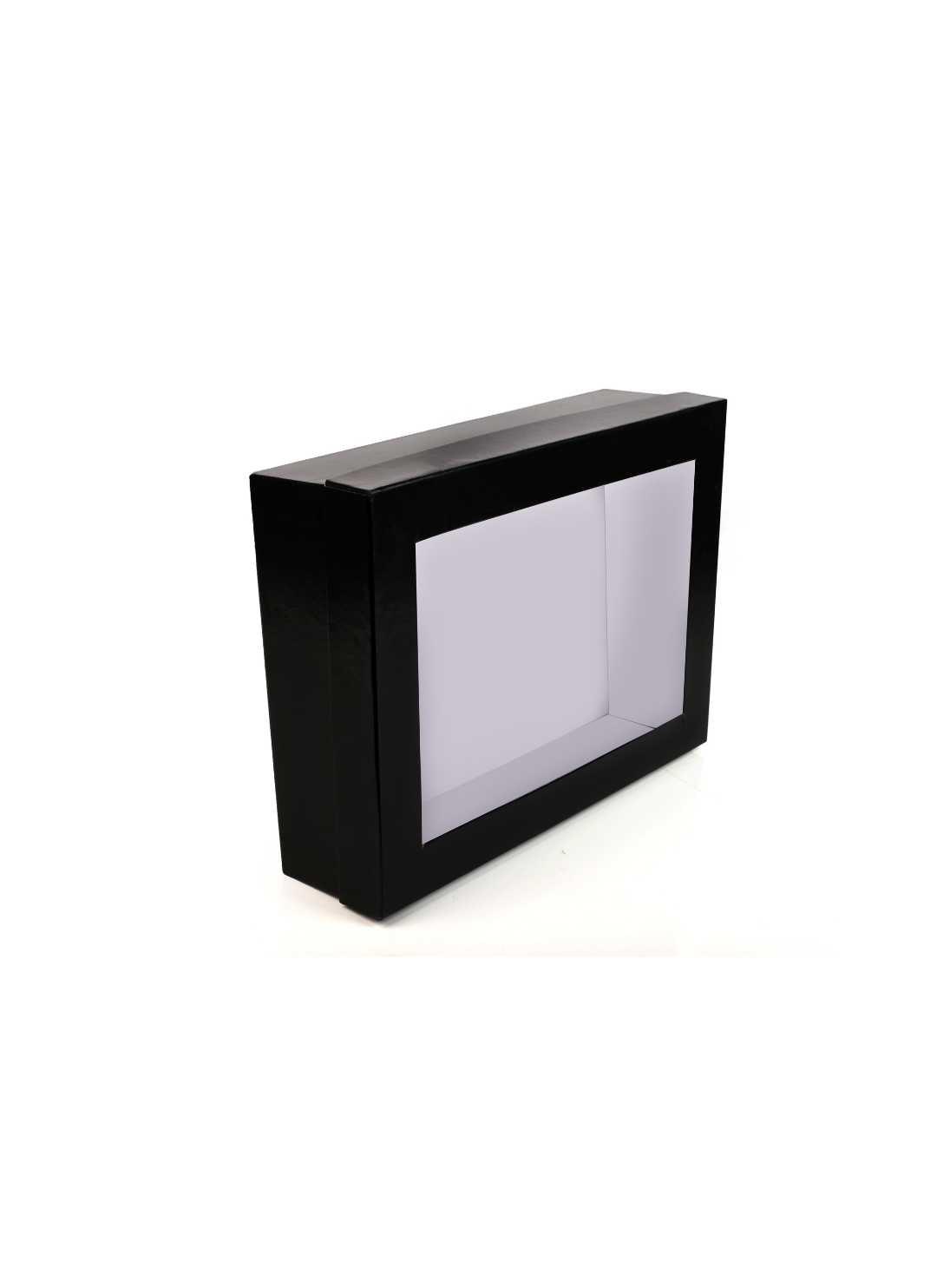 Black Color Window Box For Gifts Packaging - BoxGhar