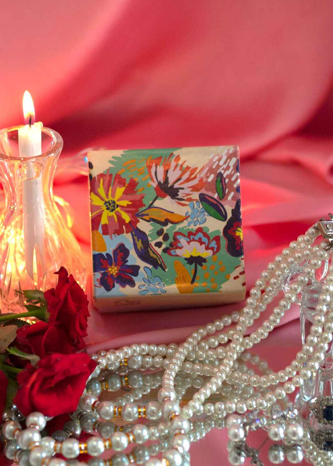 Multi Color Floral Design Box for packing