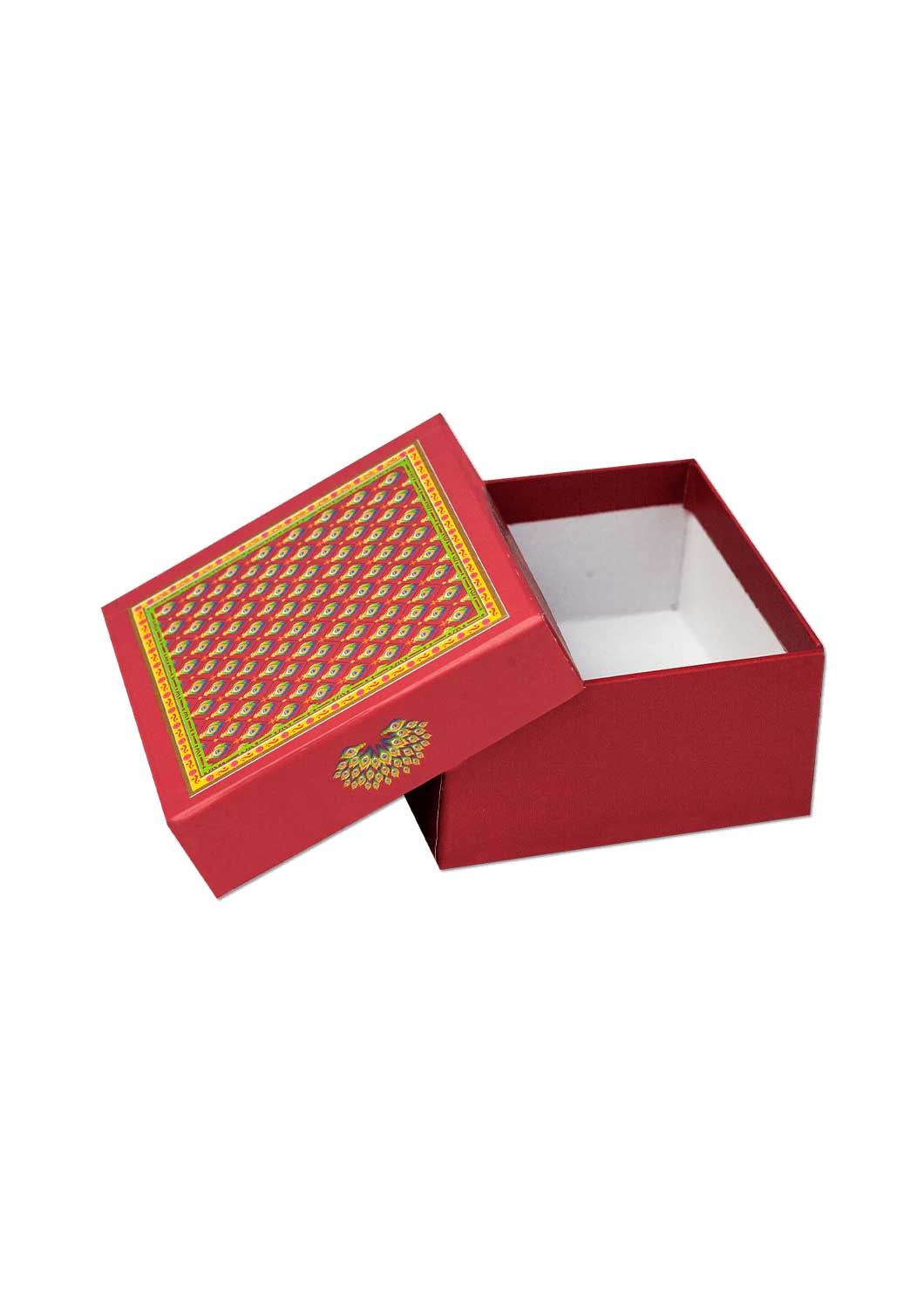 Peacock Feather Design Box for Packing