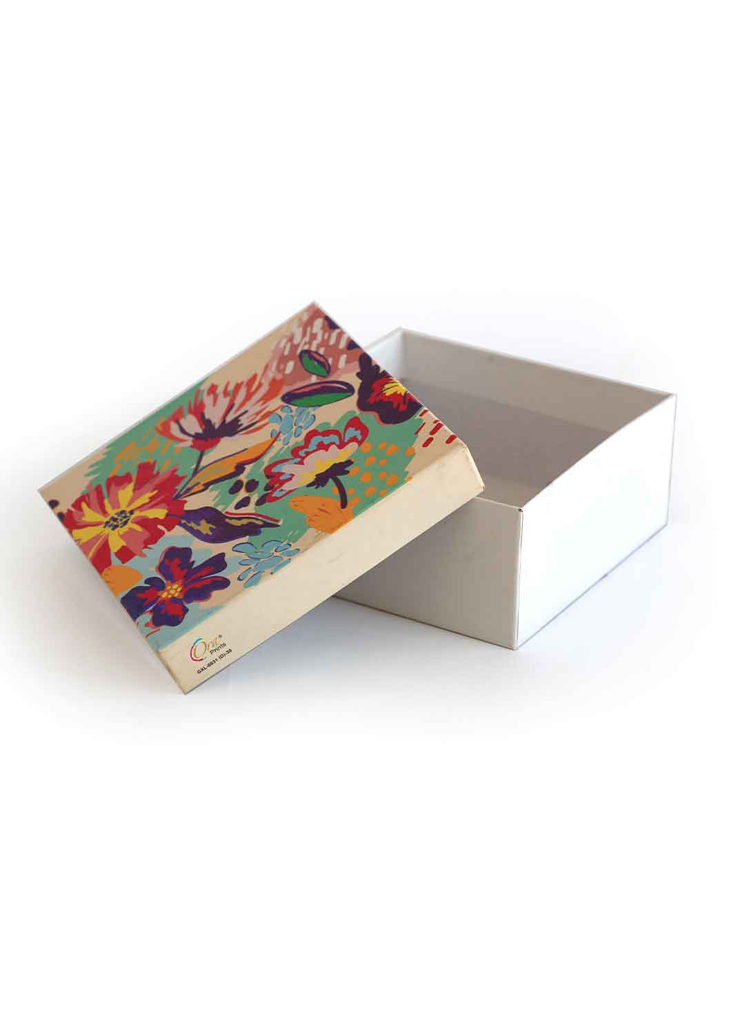 Multi Color Floral Design Box for Packing