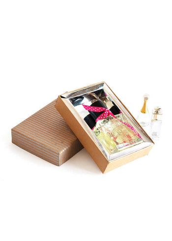 Craft Box Line Pattern Design Box for Packing Sweet Boxes | Gift Packing Box - 1 Pao sweet Box With Tray