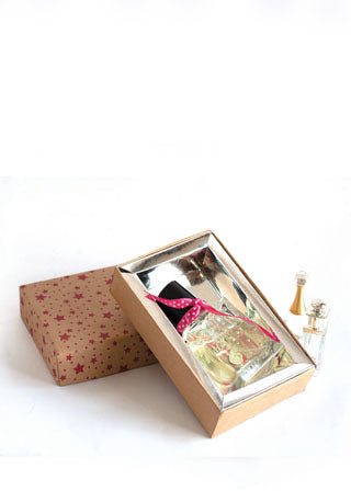 Craft Box Star Design Box for Packing with Tray