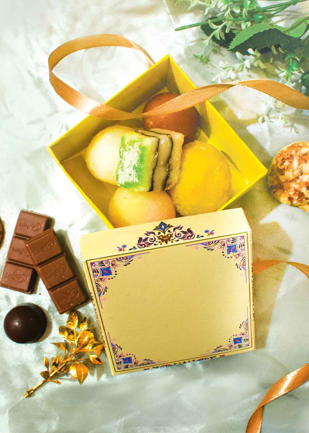 Bid Boxes Floral Ornament Design Box -Gift Box - Mithai Box - Gift Packaging Box - Announcement Gift Box