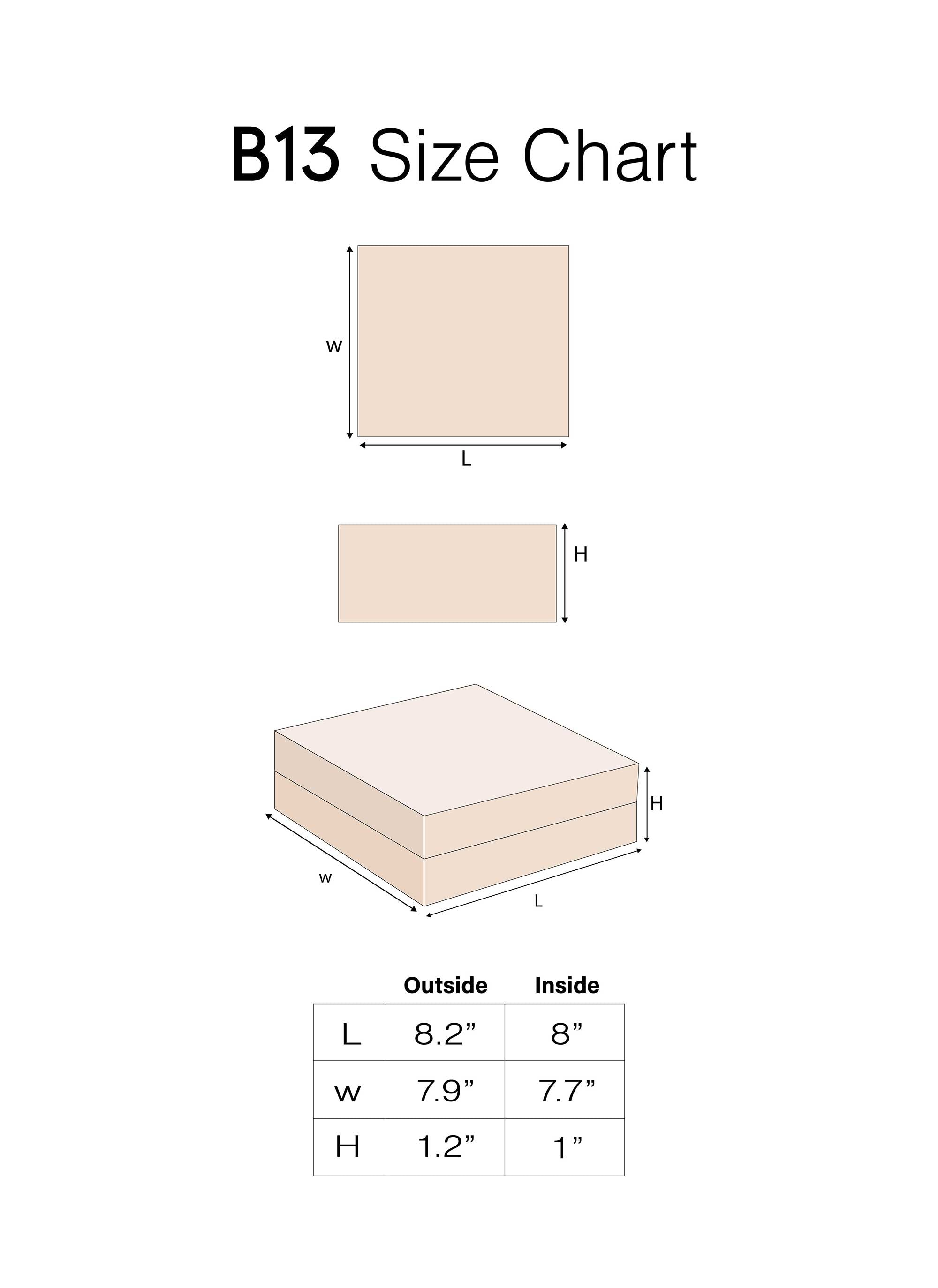Off White Floral Design Box for Packing