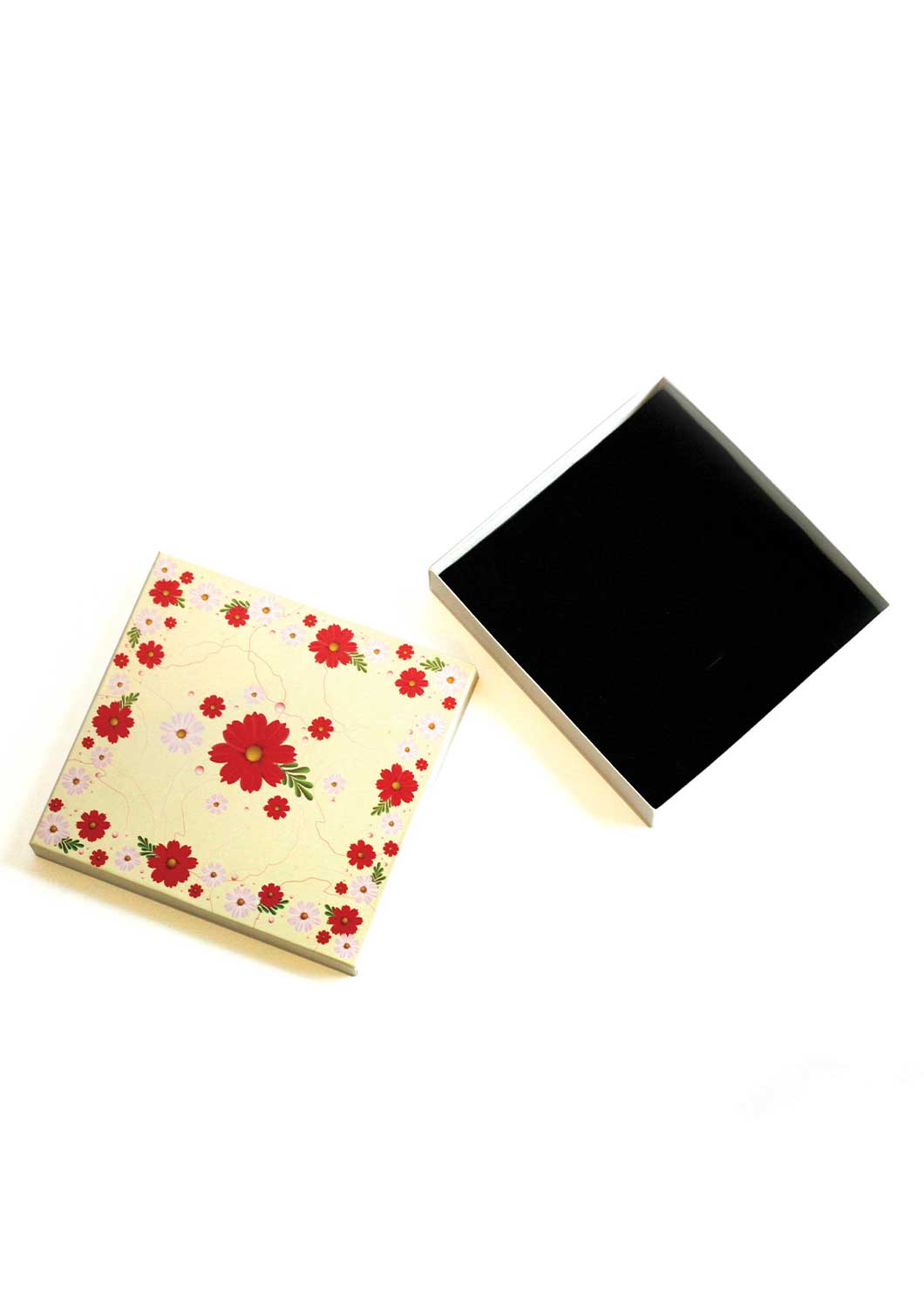 Off White Floral Design Box for Packing