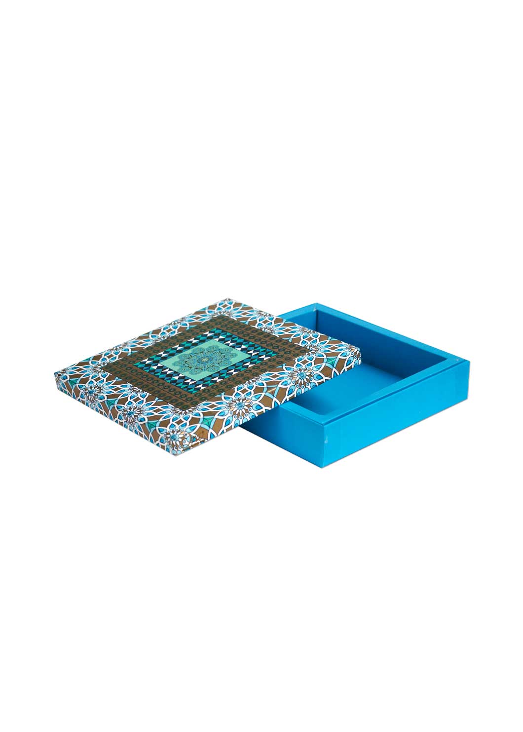 2KG Golden & Persian Blue Design Box for Packing Sweet Box