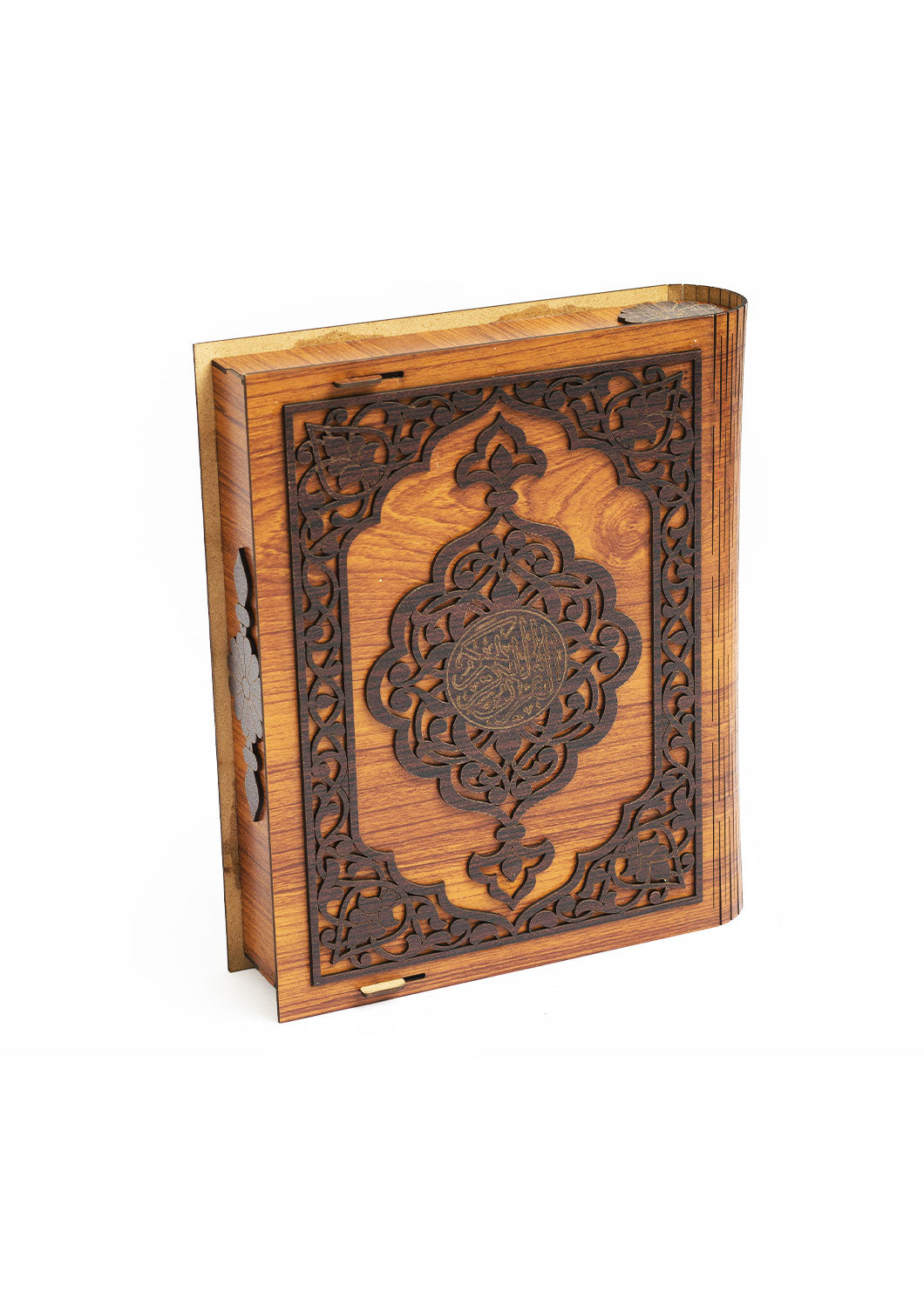 Brown And Dark Brown Wooden Box For Quran - Wooden Juzdaan - Quran Ghilaf - Premium Wooden Box - For Quran
