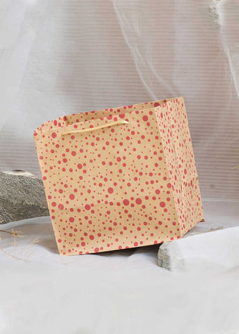 Craft Dotted Pattern Design Bag for Multipurpose Packing - Paper Bags