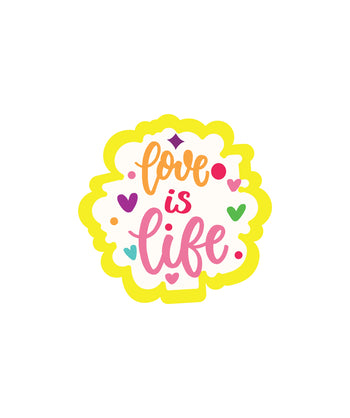 Design Love Quotes Sticker for Packing Stickers
