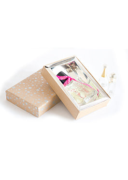 Craft Box Dotted Pattern Design Box for Packing with Tray