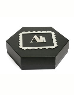 Black Morocco Hexagon Plain Design Box For Packing Hexagon Border & Half Frame Boxes