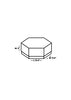 Black Morocco Hexagon Plain Design Box For Packing Hexagon Full Frame Boxes