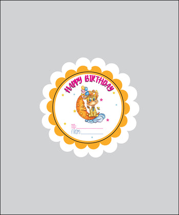 Design Tag for Packing 3d Birthday Tag