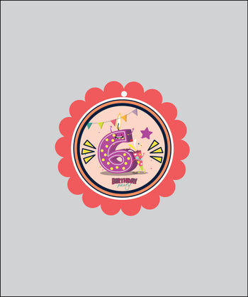 Design Tag for Packing 3d Birthday Tag