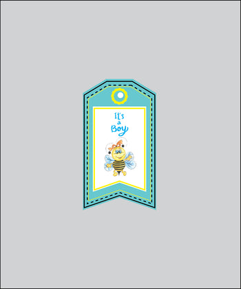 Design Tag for Packing 3d Birthday Tag