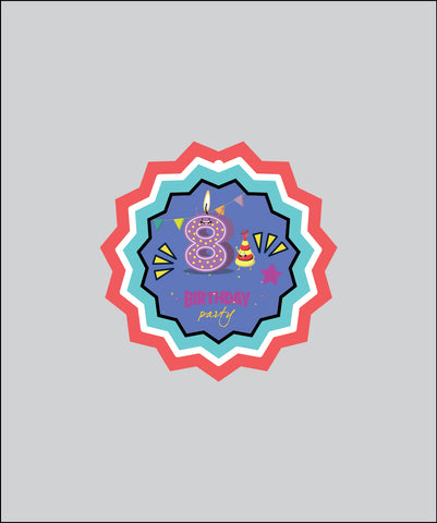 Design Tag for Packing 3d Birthday Tag