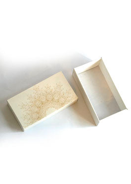 White and Gold Design Box for Packing