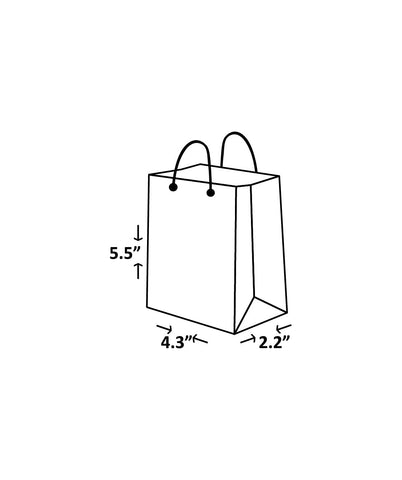 White Paper Bag & Silver Line Paper Bag