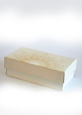 White and Gold Design Box for Packing