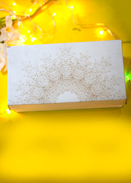 White and Gold Design Box for Packing